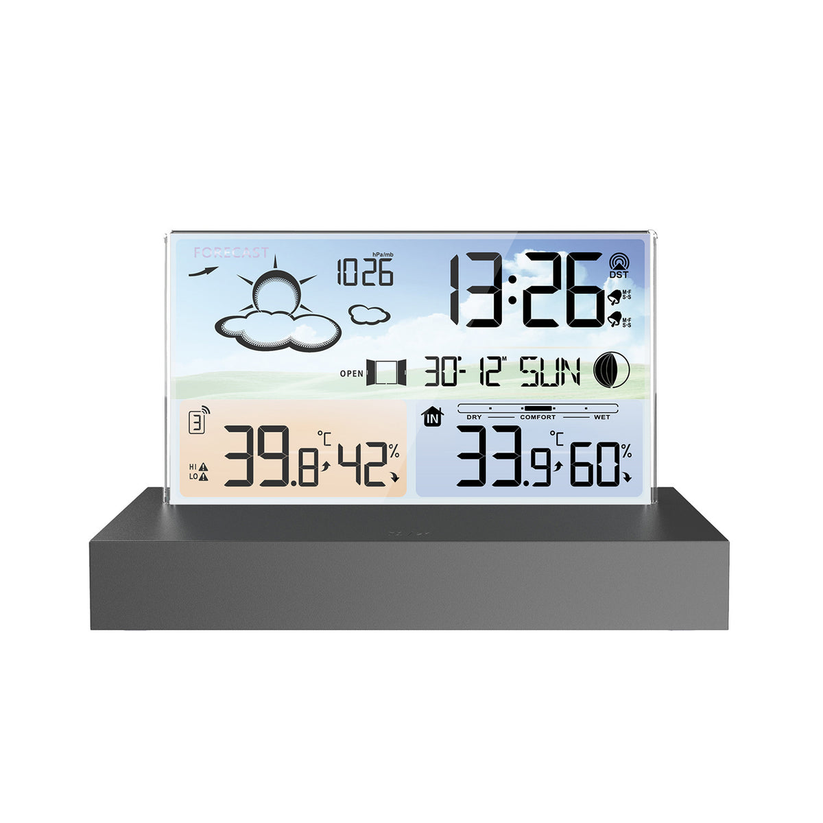 LED Electronic Weather Forecast Display with Humidity Sensor