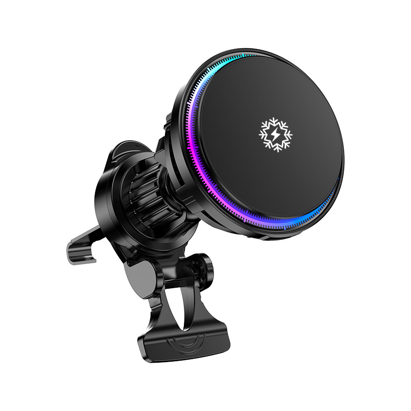 24 New Second Generation Cold Electronic Semiconductor Heat Dissipation 25W Car Magnetic Wireless Charger Performance Exceeds QI20
