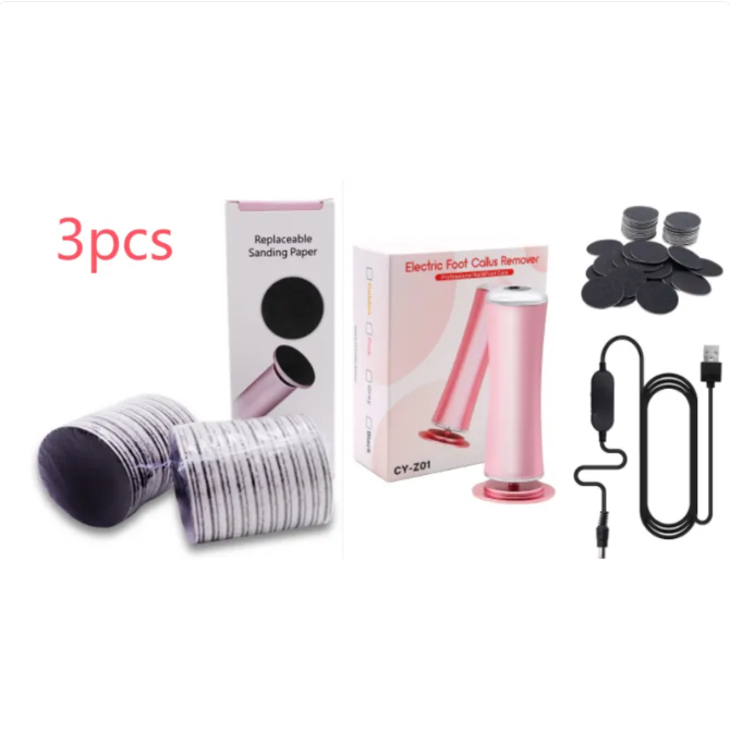 Electric Foot Callus Remover Foot Care File Heels Dead Skin Pedicure Tool Electronic Foot Grinder And Replacement Sandpaper