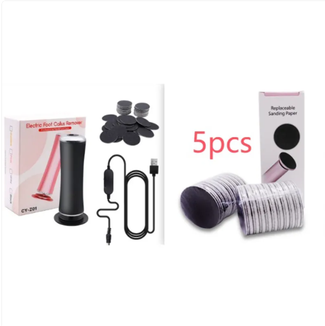 Electric Foot Callus Remover Foot Care File Heels Dead Skin Pedicure Tool Electronic Foot Grinder And Replacement Sandpaper