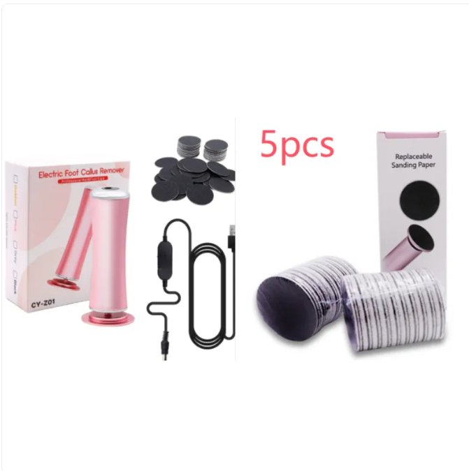 Electric Foot Callus Remover Foot Care File Heels Dead Skin Pedicure Tool Electronic Foot Grinder And Replacement Sandpaper